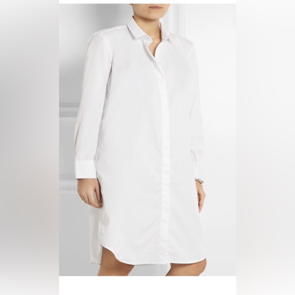 Karla Spetic Avalon Cotton Poplin Shirt Dress sz 14 usa m